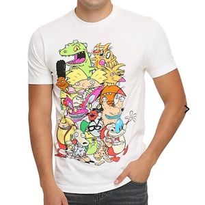 Hot Topic • Men's Nickeloden Retro Group Tee